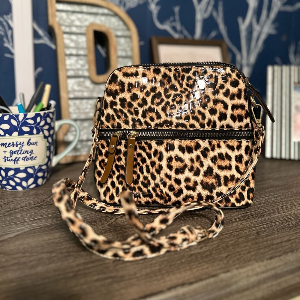 Leopard Print Mini Crossbody